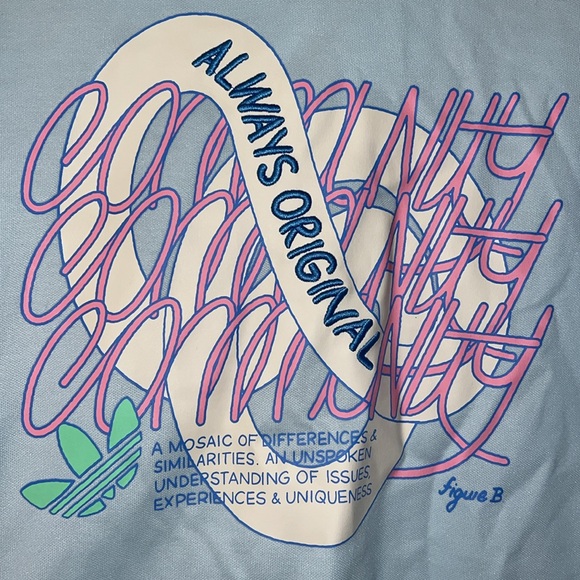 super dope adidas Blazer (Plus Size) Women's, Blue, Size 2X - Picture 8 of 9